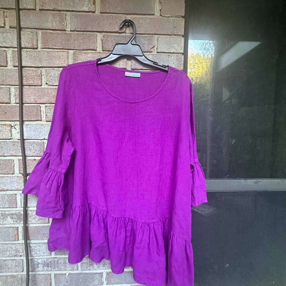 Bryn Walker Franci Asymmetrical blouse-Purple size XL